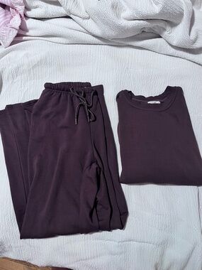 Women's Dark brown Drawstring Sweatpants - Casual Lounge Pants